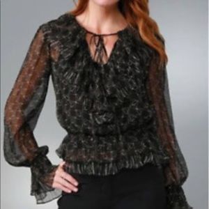 Robert Rodriguez silk blouse shirt size 4